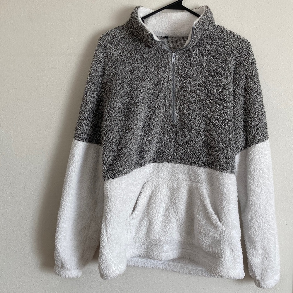 Super soft sherpa zip up
